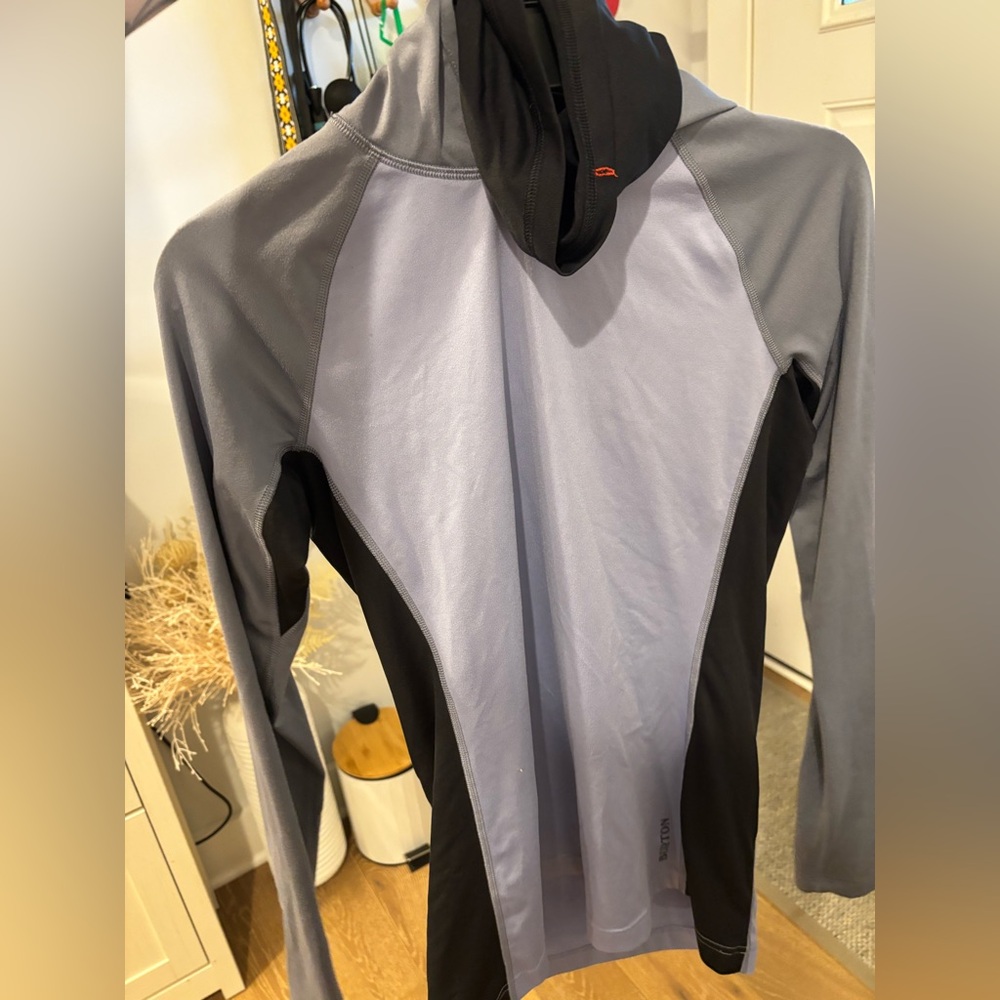 Burton mid weight base layer long neck hoodie